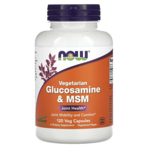 NOW Foods Vegetarian Glucosamine & MSM 120 viên 733739031303