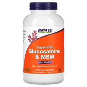 NOW Foods Vegetarian Glucosamine & MSM 240 viên 733739031310