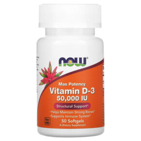 NOW Foods Vitamin D-3 50.000 IU 50 viên 733739003782