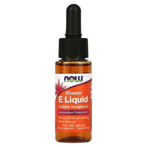 NOW Foods Vitamin E Liquid 60 mg (90 IU) 1 fl oz (30 ml) 733739009104