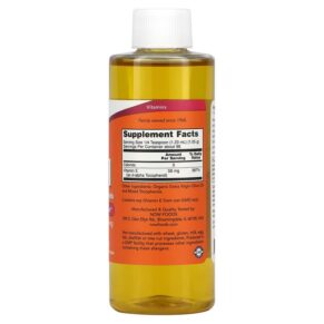 NOW Foods Vitamin E-Oil with Mixed Tocopherols 4 fl oz (118 ml) 733739009302
