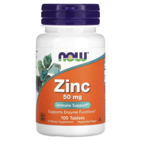 NOW Foods Zinc 50 mg 100 viên 733739015204