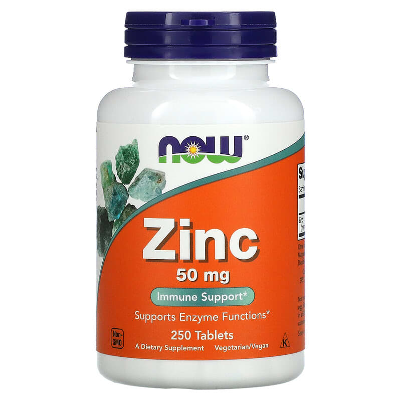 NOW Foods Zinc 50 mg 250 Tablets 1 NOW Foods Zinc 50 mg 250 viên 733739015228