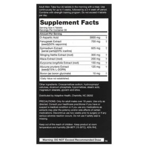 Nugenix Ultimate Advanced Free Testosterone Complex 120 Tablets 855710002208