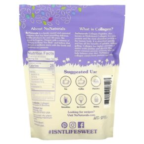NuNaturals Collagen Peptides 14 oz (397 g) 739223007403