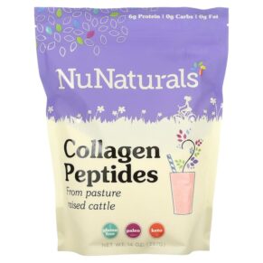 NuNaturals Collagen Peptides 14 oz (397 g) 739223007403