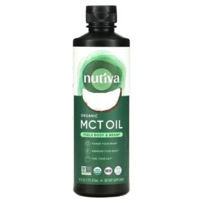 Nutiva Organic MCT Oil 16 fl oz (473 ml) 692752108884