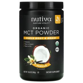 Nutiva Organic MCT Powder Vanilla 10.6 oz (300 g) 692752110221