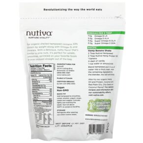 Nutiva Organic Superfood Raw Shelled Hempseed 12 oz (340 g) 692752000317