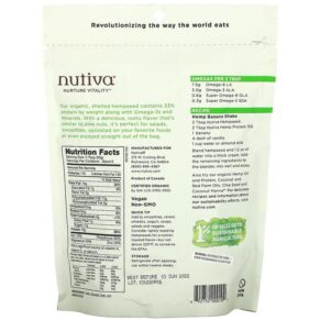 Nutiva Organic Superfood Raw Shelled Hempseed 8 oz (227 g) 692752000102