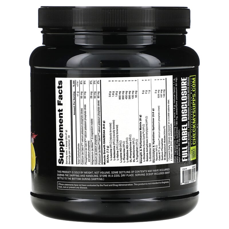 Nutrabio Labs Intra Blast Intra Workout Amino Fuel Strawberry Lemon Bomb 1.62 lb (734 g) 8 Thành phần vi chất Nutrabio Labs Intra Blast Intra Workout Amino Fuel Strawberry Lemon Bomb 1.62 lb (734 g) 649908270605