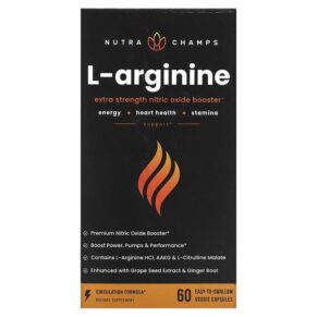 NutraChamps L-Arginine 60 Easy-to-Swallow viên 621983999718