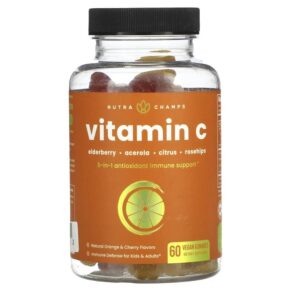 NutraChamps Vitamin C Natural Orange & Cherry 60 viên 621983500402
