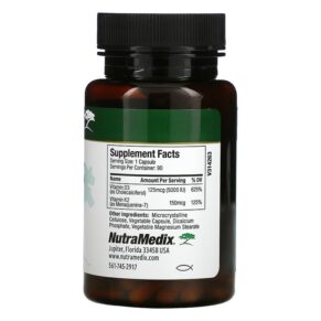 NutraMedix Vitamins D3 & K2 90 Capsules 728650093486