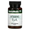 NutraMedix Vitamins D3 & K2 90 viên 728650093486