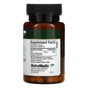 NutraMedix Zinc Immune Skin and Antioxidant Support 50 mg 60 Vegetarian Capsules 728650099303