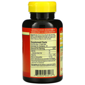 Nutrex Hawaii BioAstin Hawaiian Astaxanthin 4 mg 120 Soft Gels 732894035133