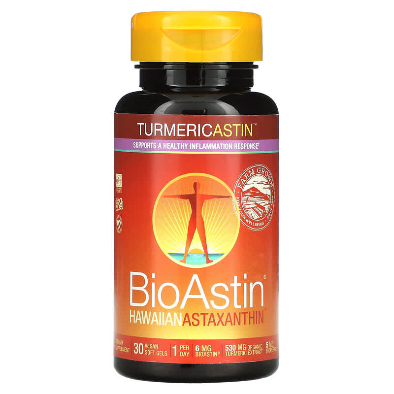 Nutrex Hawaii Turmericastin BioAstin Hawaiian Astaxanthin 30 Vegan Soft Gels 1 Nutrex Hawaii Turmericastin BioAstin Hawaiian Astaxanthin 30 viên 732894500150