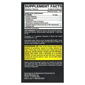Nutrex Research LIPO-6 Black Intense Ultra Concentrate 60 Black-Caps 859400007733