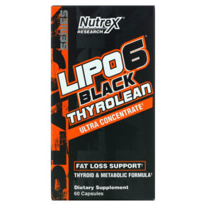 Nutrex Research LIPO-6 Black Thyrolean Fat Loss Support 60 viên 850026029123