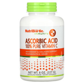 NutriBiotic Immunity Ascorbic Acid 100% Pure Vitamin C Crystalline Powder 8 oz (227 g) 728177002008