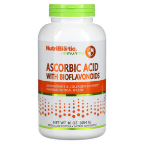NutriBiotic Immunity Ascorbic Acid + Bioflavonoids Crystalline Powder 16 oz (454 g) 728177003012