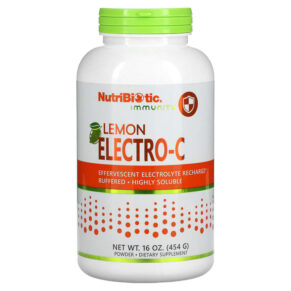 NutriBiotic Immunity Lemon Electro-C Powder 16 oz (454 g) 728177005566
