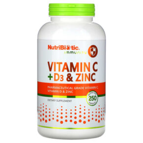 NutriBiotic Immunity Vitamin C + D3 & Zinc 250 viên 728177005214