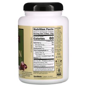 NutriBiotic Organic Rice Protein Powder Chocolate 1 lb 6.93 oz (650 g) 728177030100