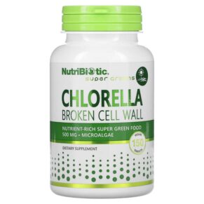 NutriBiotic Super Greens Chlorella 500 mg 150 viên 728177000905