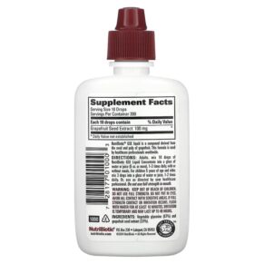 NutriBiotic Vegan GSE Grapefruit Seed Extract Liquid Concentrate 2 fl oz (59 ml) 728177010003