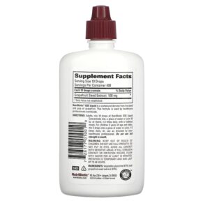 NutriBiotic Vegan GSE Grapefruit Seed Extract Liquid Concentrate 4 fl oz (118 ml) 728177010010