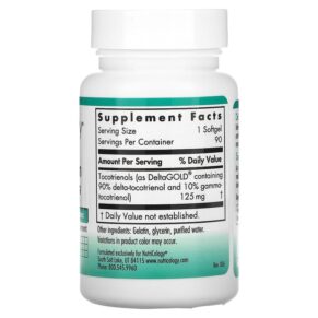 Nutricology Delta-Fraction Tocotrienols 125 mg 90 Softgels 713947566705