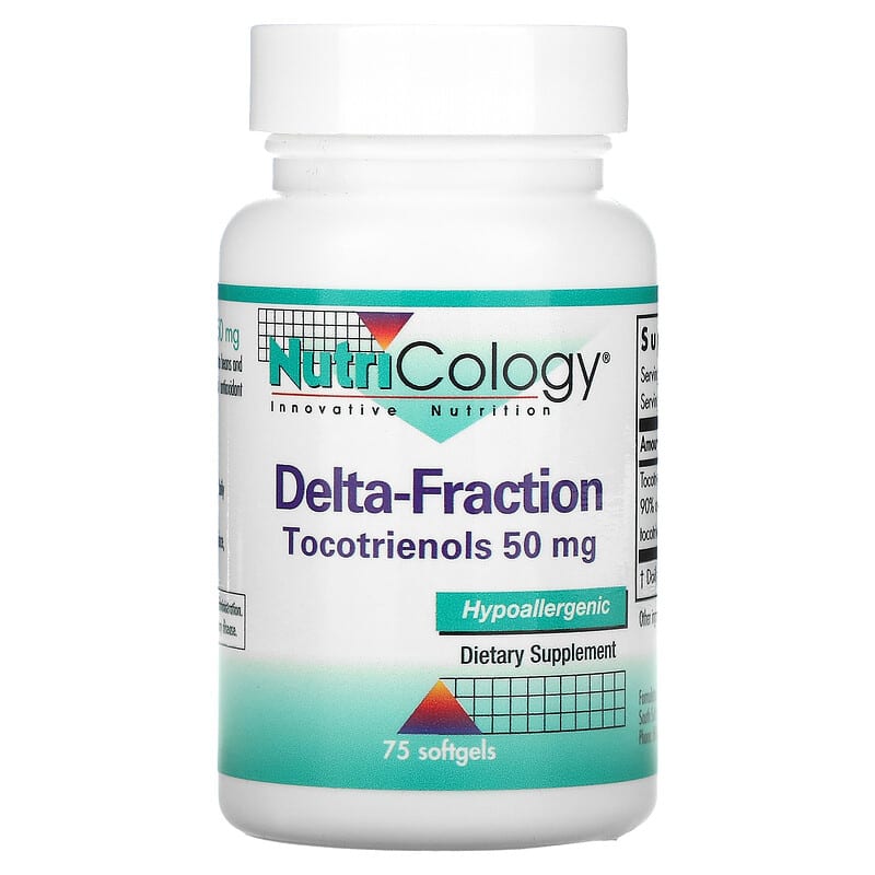 Nutricology Delta-Fraction Tocotrienols 50 mg 75 Softgels 1 Nutricology Delta-Fraction Tocotrienols 50 mg 75 viên 713947552708