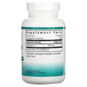 Nutricology L-Methionine 100 Vegetarian Capsules 713947506107