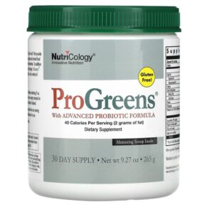 Nutricology ProGreens + Advanced Probiotic Formula 9.27 oz (265 g) 713947515406