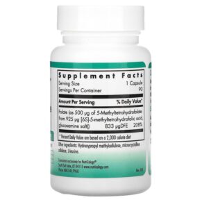 Nutricology QuatreActiv Folate 90 Vegetarian Capsules 713947565302