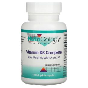 Nutricology Vitamin D3 Complete 120 Fish Gelatin viên 713947572409