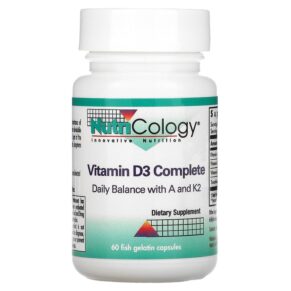 Nutricology Vitamin D3 Complete 60 Fish Gelatin viên 713947563803