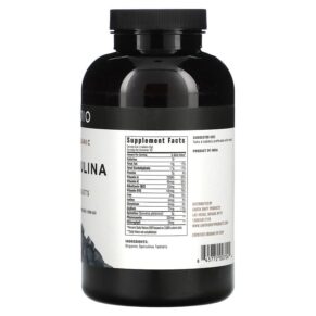 Ojio Organic Spirulina 500 mg 500 Tablets 845772007044