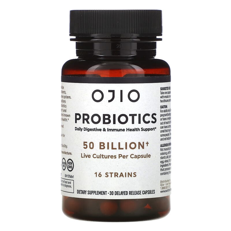 Ojio Probiotics 50 Billion 30 Delayed Release Capsules 1 Ojio Probiotics 50 Billion 30 viên 845772037881