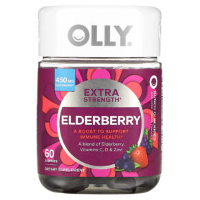 OLLY Elderberry Extra Strength Bunch O' Berries 225 mg 60 viên 840160200823