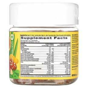 OLLY Kids Multi Gummy Worms Sour Fruit Punch 70 Gummies 850004462164