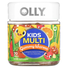OLLY Kids Multi Gummy Worms Sour Fruit Punch 70 viên 850004462164