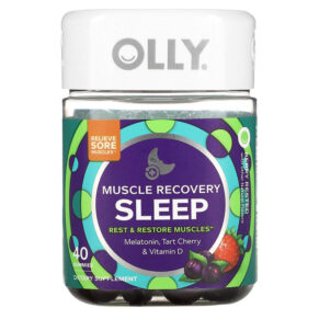 OLLY Muscle Recovery Sleep Berry Rested 40 viên 840160200397