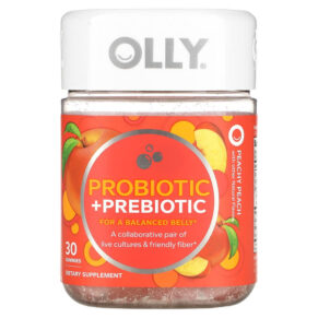 OLLY Probiotic + Prebiotic Peachy Peach 30 viên 858158005114