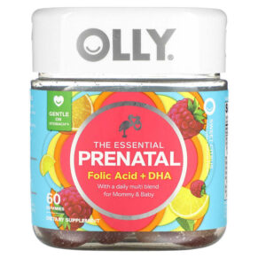 OLLY The Essential Prenatal Folic Acid + DHA 60 viên 858158005046