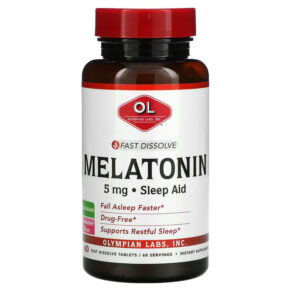 Olympian Labs Fast Dissolve Melatonin Strawberry 5 mg 60 Fast Dissolve viên 710013910349