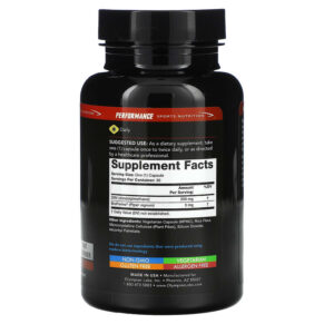 Olympian Labs Performance Sports Nutrition DIM 250 mg 30 Vegetarian Capsules 710013001139