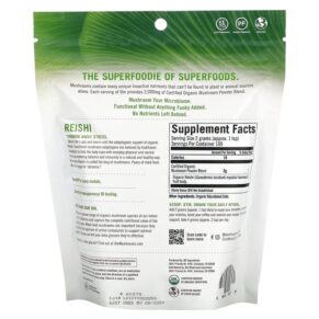 Om Mushrooms Certified Organic Mushroom Powder Reishi 7.05 oz (200 g) 850030553270